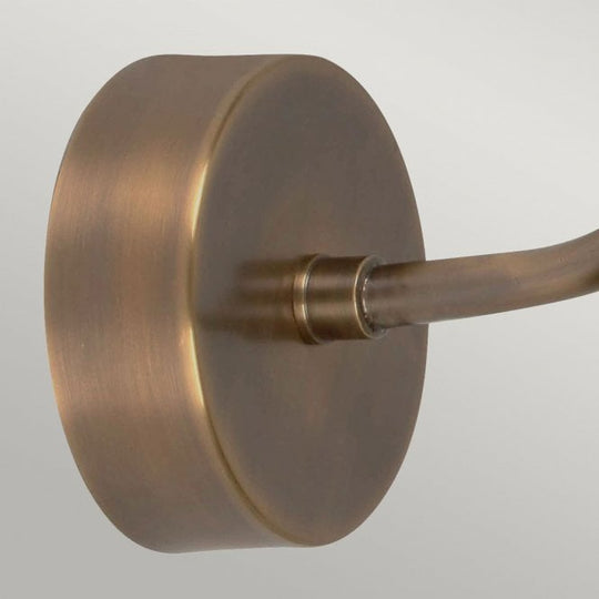 Sheldon Brass wall light with a brass finish