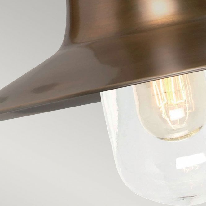Sheldon Brass wall light with a brass finish