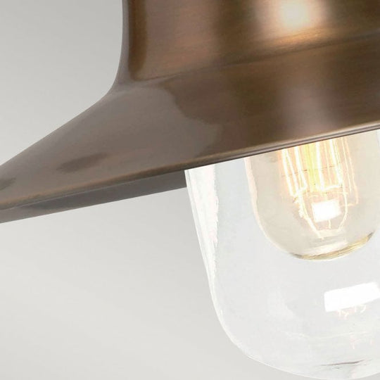 Sheldon Brass wall light with a brass finish