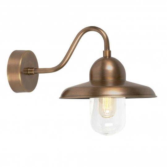 Somerton wall light with a Brass finish