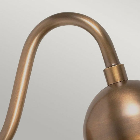 Somerton wall light with a Brass finish