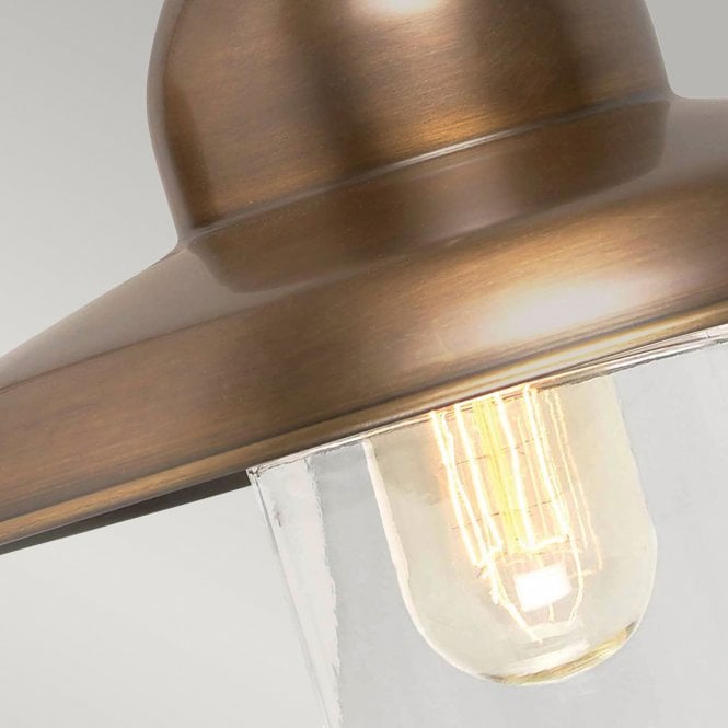 Somerton wall light with a Brass finish
