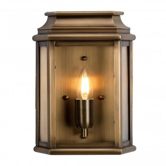 St Martins Wall Lantern in a Brass finish