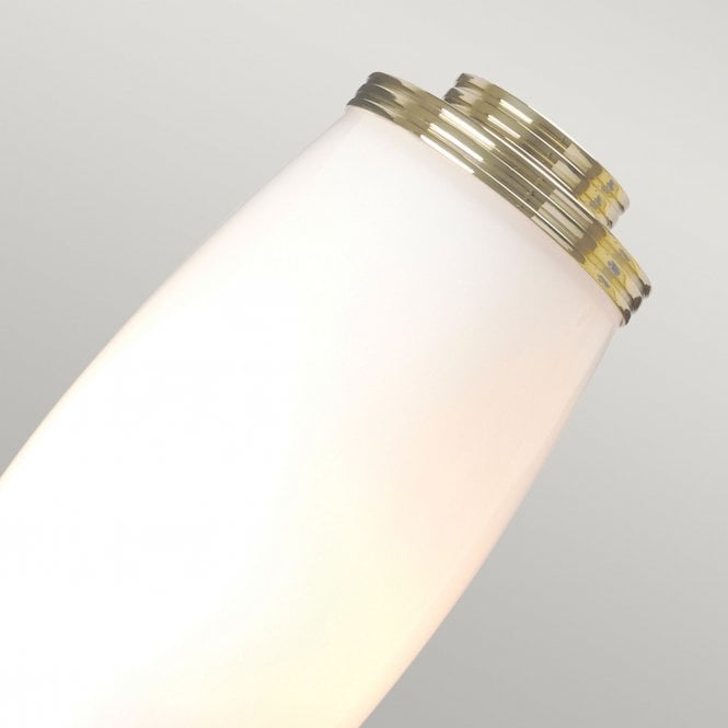 Bathroom Eliot Twin Wall Light with a Polished Brass finish