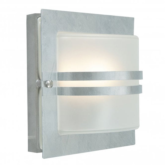 Bern E27 Galvanised Frosted