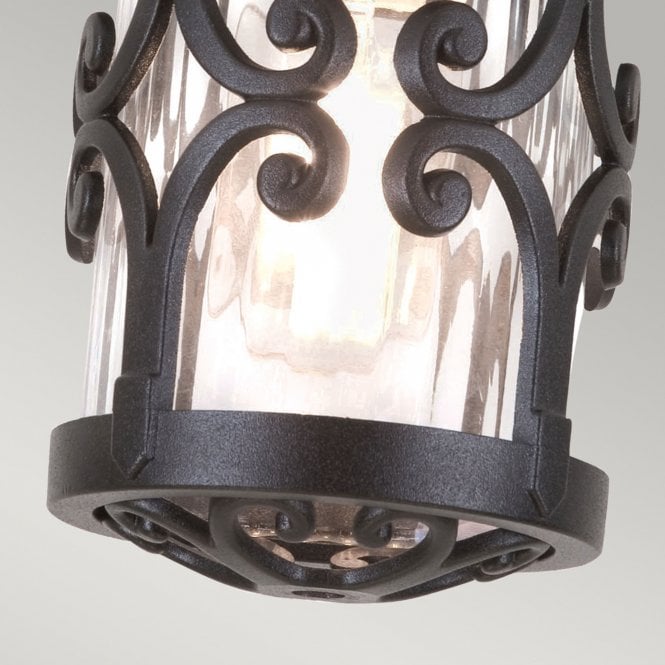Hereford Ridgid Tube Lantern in a black finish