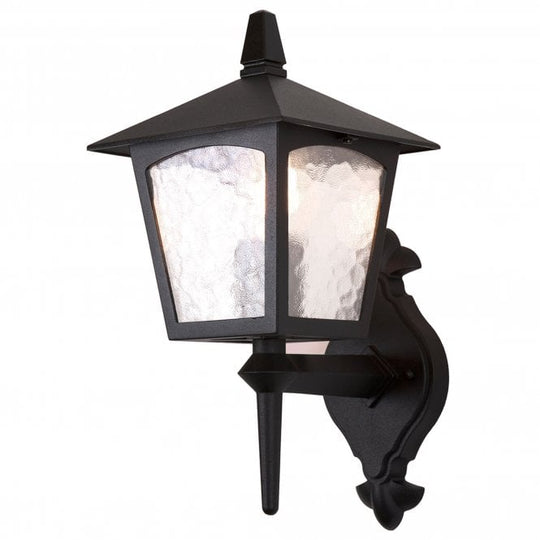 York Up Lantern with a black finish