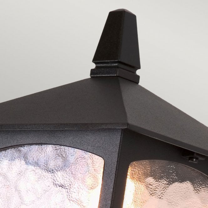 York Up Lantern with a black finish