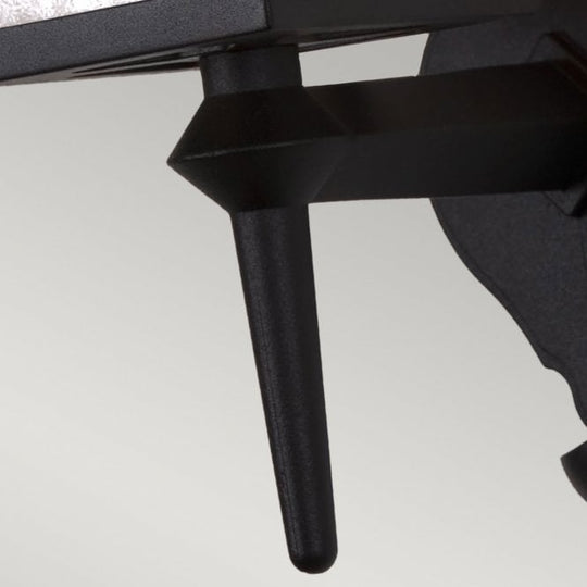 York Up Lantern with a black finish