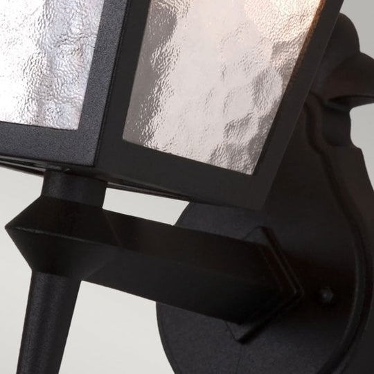 York Up Lantern with a black finish