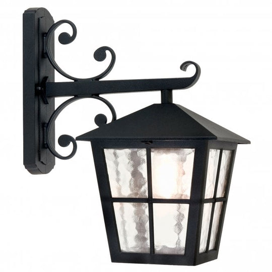 Hereford Grande Wall Up Lantern in a black finish