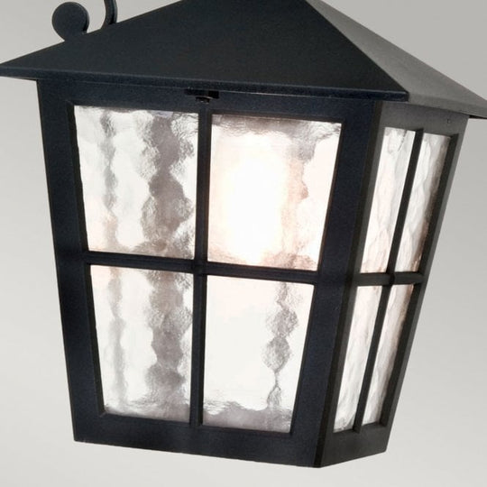 Hereford Grande Wall Up Lantern in a black finish