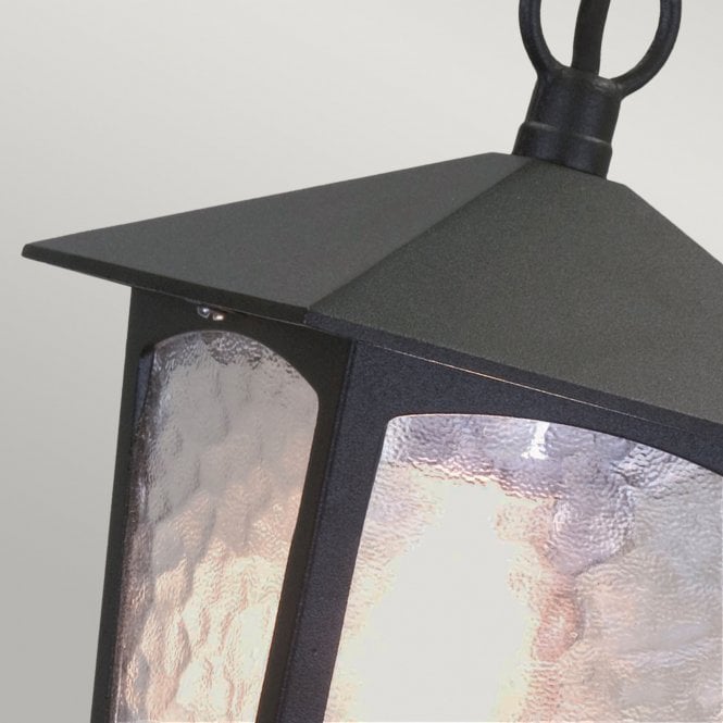 York Porch Chain Lantern with a black finish