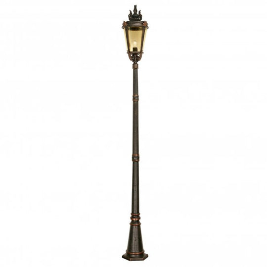 Baltimore Lamp Post Large in a weathered bronze finish