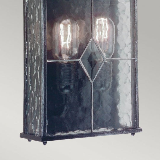 Wexford Half Lantern with black/ silver finish