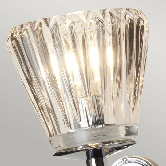 Agatha 2 Light Bathroom Wall Light In Polished Chrome Finish