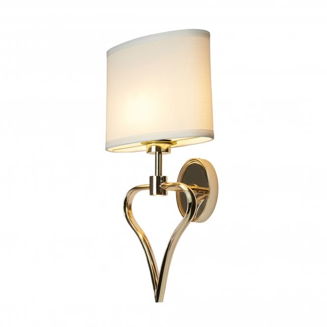 Falmouth 2 Light Bathroom Wall Light In French Gold Finish