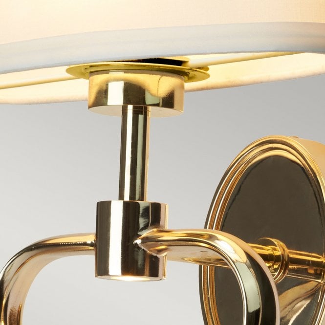 Falmouth 2 Light Bathroom Wall Light In French Gold Finish