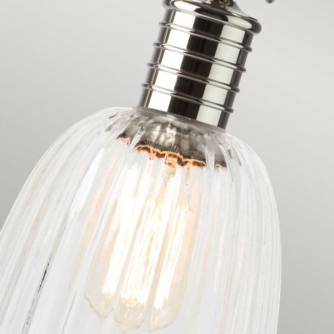 Douille Table Lamp In Polished Nickel Finish