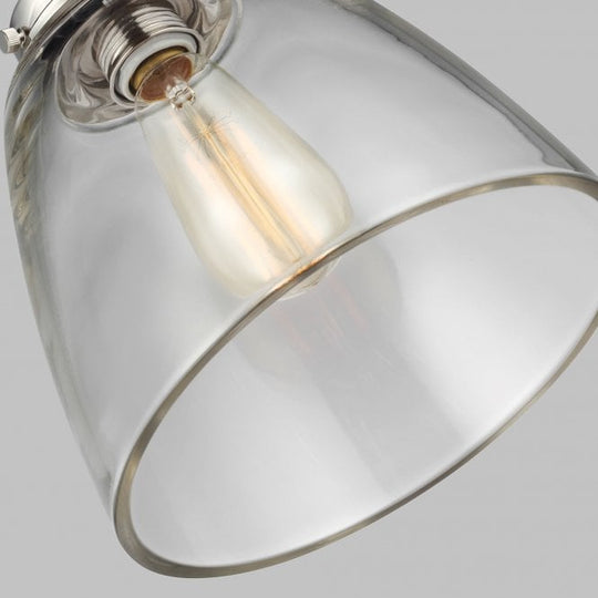 Baskin 1 Light Pendant In Polished Nickel Finish
