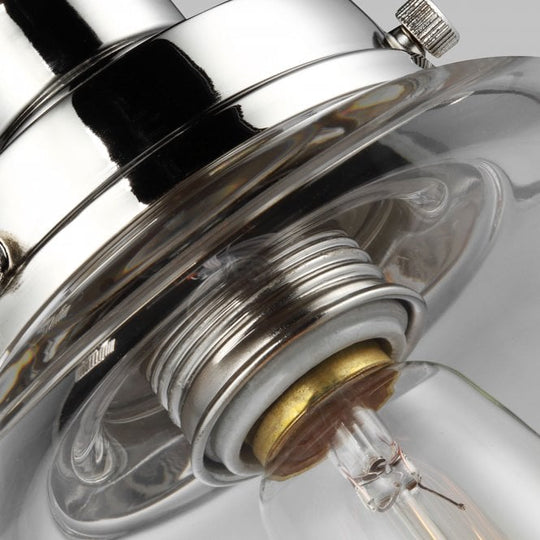 Baskin 1 Light Pendant In Polished Nickel Finish