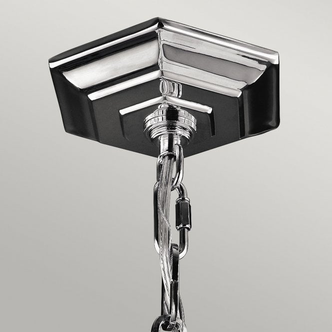 Corinne 3 Light Medium Pendant In Polished Nickel Finish