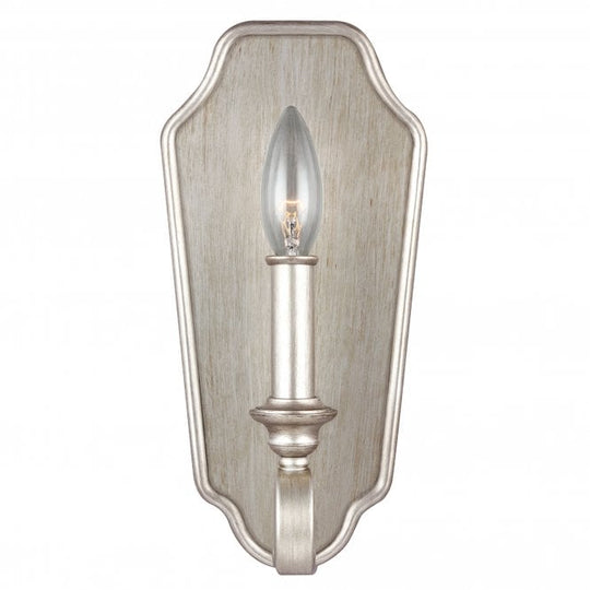 Dewitt 1 Light Wall Light In Sunrise Silver Finish