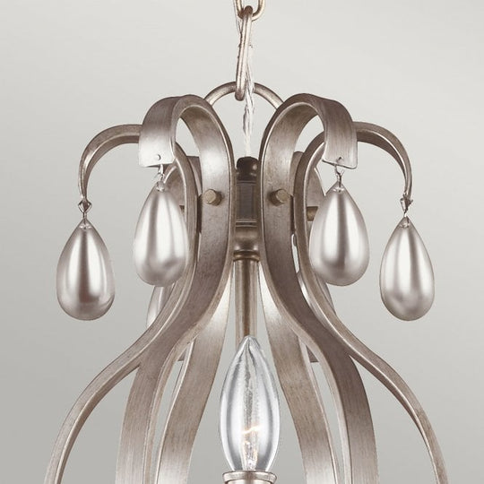 Dewitt 9 Light Chandelier In Sunrise Silver Finish