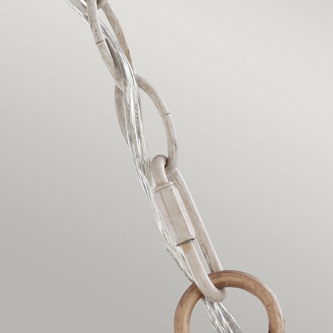 Hartsville 3 Light Chandelier In Chalk Washed / Beachwood Finish