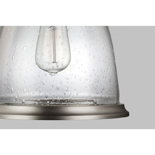 Hobson 1 Light Medium Pendant In Satin Nickel Finish