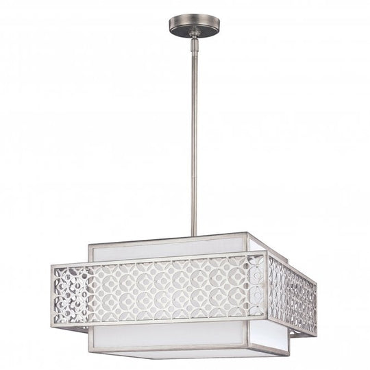 Kenney 3 Light Pendant In Sunrise Silver Finish