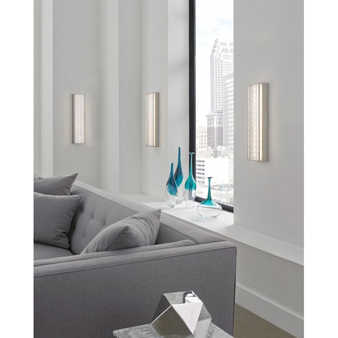 Kenney 4 Light Led Wall Light In Sunrise Silver Finish