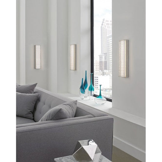 Kenney 4 Light Led Wall Light In Sunrise Silver Finish