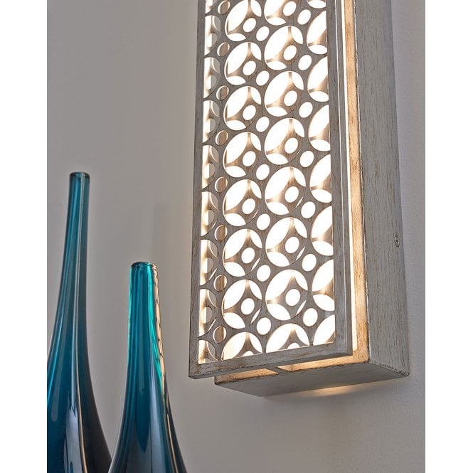 Kenney 4 Light Led Wall Light In Sunrise Silver Finish