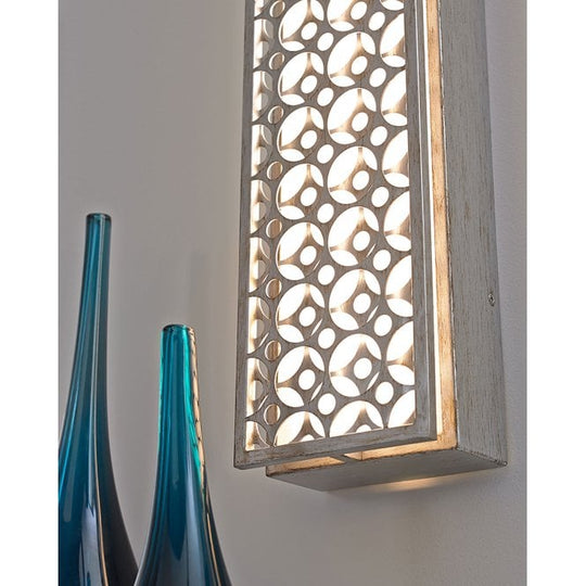 Kenney 4 Light Led Wall Light In Sunrise Silver Finish