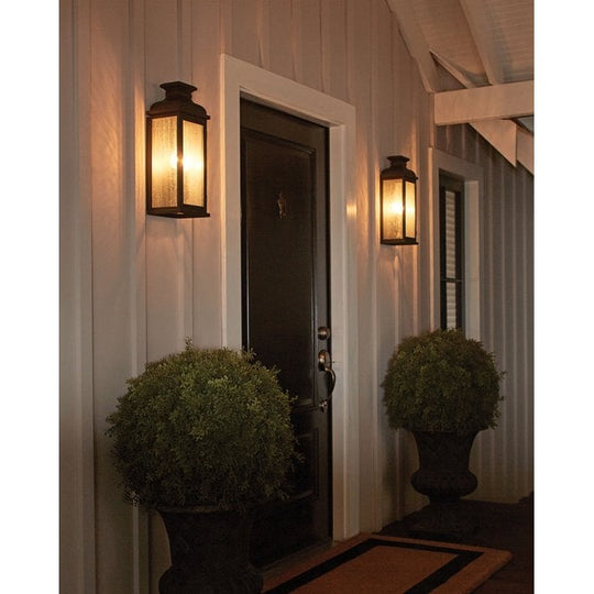 Pediment 2 Light Medium Wall Lantern In Dark Aged Copper Finish