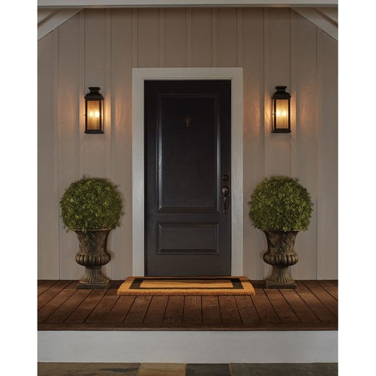 Pediment 2 Light Medium Wall Lantern In Dark Aged Copper Finish