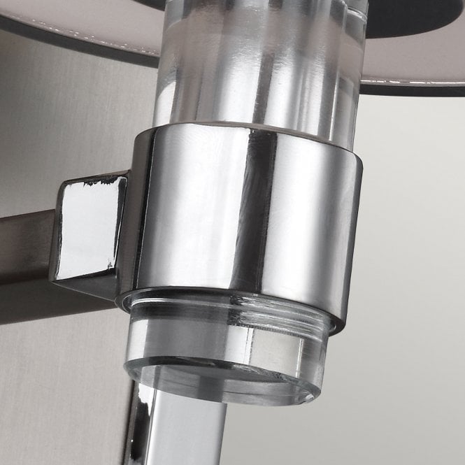 Prospect Park 1 Light Wall Light In Satin Nickel / Chrome Finish