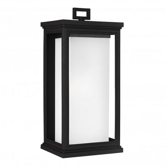 Roscoe 1 Light Large Wall Lantern In Textured Black  Finish