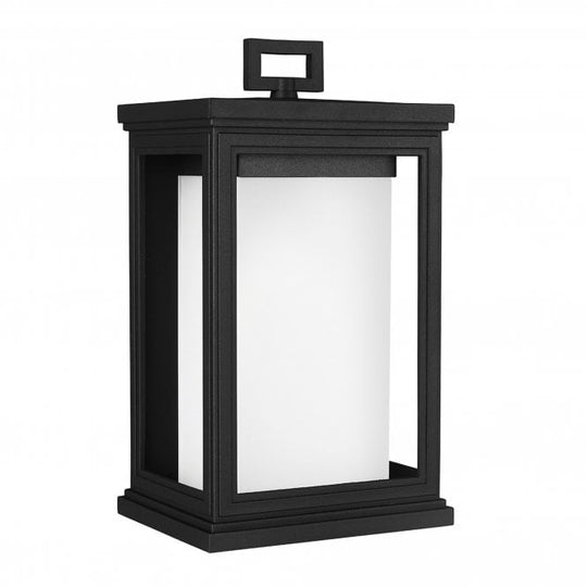 Roscoe 1 Light Medium Wall Lantern In Textured Black  Finish