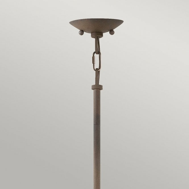 Carson 5 Light Outdoor Chandelier In Vintage Iron Finish