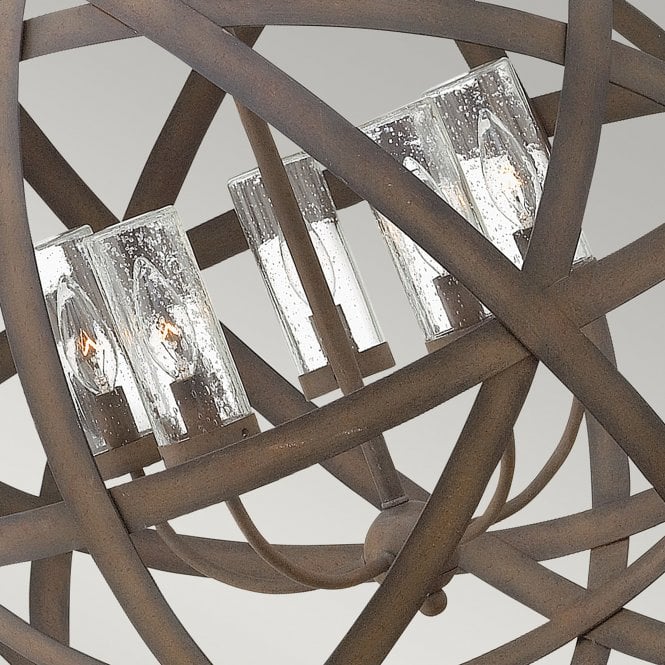 Carson 5 Light Outdoor Chandelier In Vintage Iron Finish