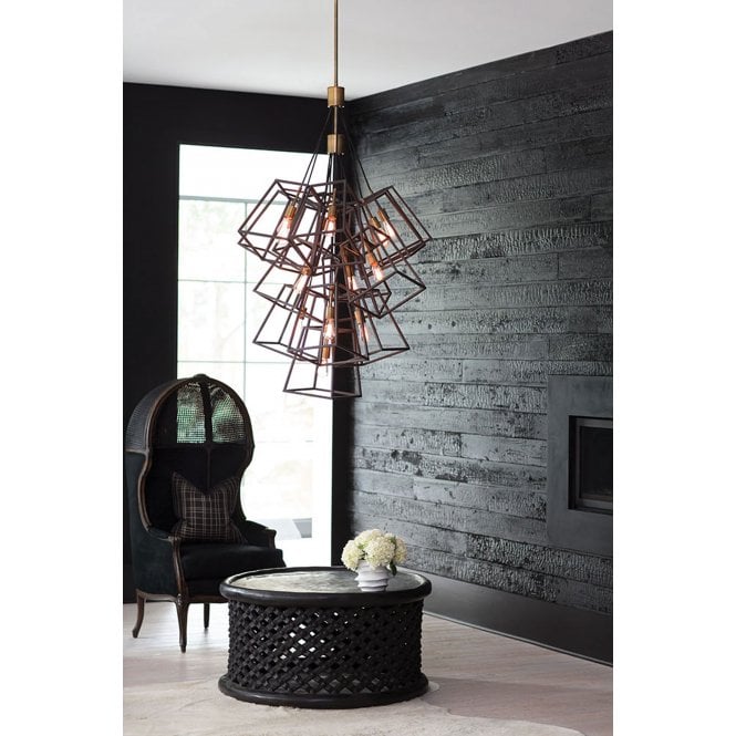Fulton 13 Light Large Foyer Chandelier In Bronze Finish