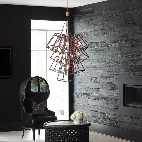 Fulton 13 Light Large Foyer Chandelier In Bronze Finish