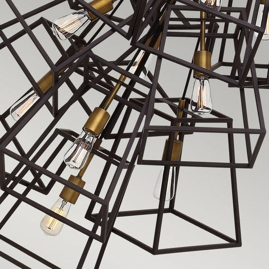 Fulton 13 Light Large Foyer Chandelier In Bronze Finish