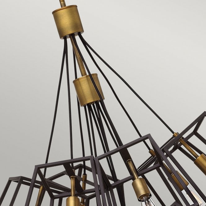 Fulton 13 Light Large Foyer Chandelier In Bronze Finish
