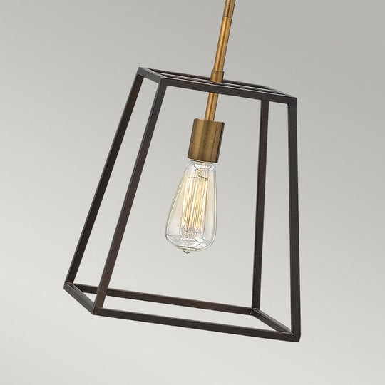 Fulton 1 Light Pendant In Bronze Finish