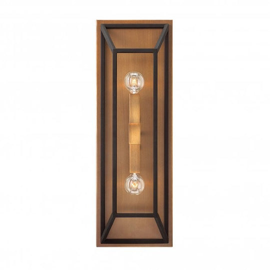 Fulton 2 Light Wall Light In Bronze Finish
