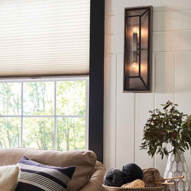 Fulton 2 Light Wall Light In Bronze Finish