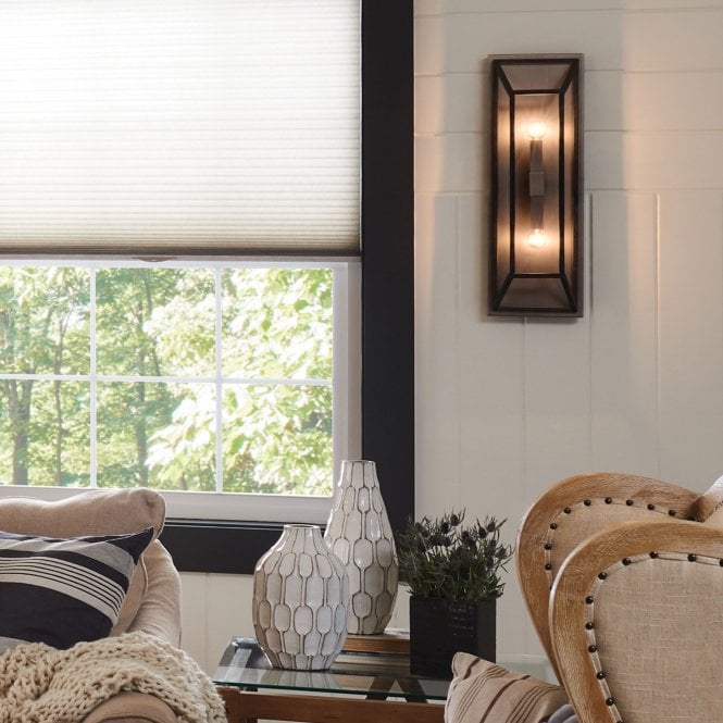 Fulton 2 Light Wall Light In Bronze Finish